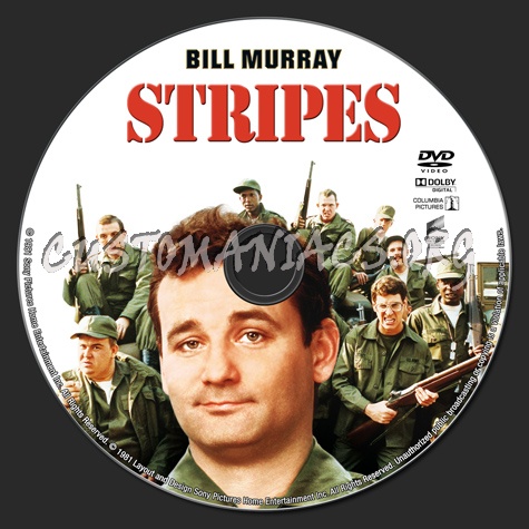 Stripes dvd label