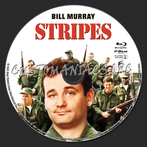 Stripes blu-ray label