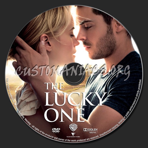 The Lucky One dvd label