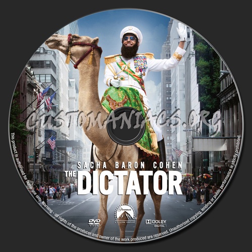 The Dictator dvd label