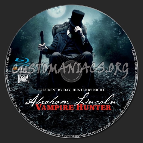 Abraham Lincoln  Vampire Hunter blu-ray label