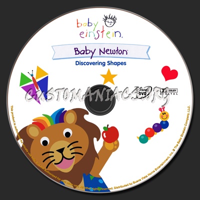 Baby Einstein Baby Newton Discovering Shapes dvd label