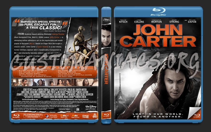 John Carter blu-ray cover