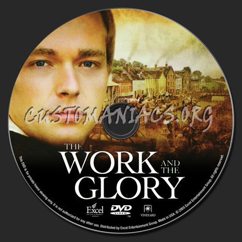 The Work And The Glory dvd label