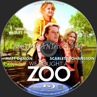 We Bought A Zoo blu-ray label