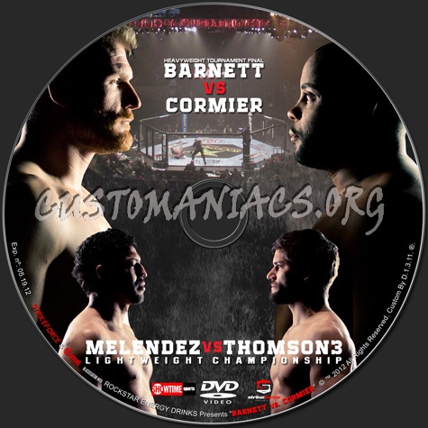 Strikeforce Barnett vs Cormier dvd label