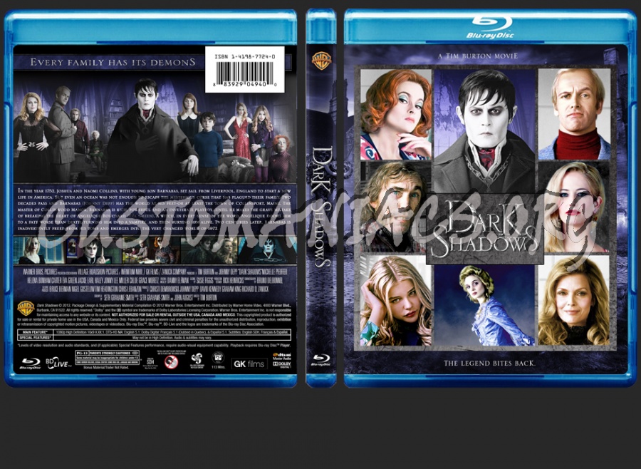 Dark Shadows blu-ray cover