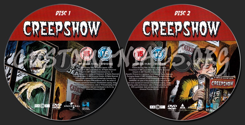 Creepshow dvd label