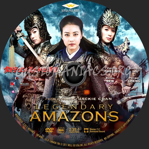 Legendary Amazons (2011) dvd label