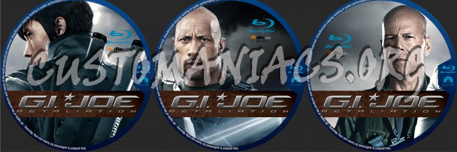 G.I. Joe Retaliation blu-ray label