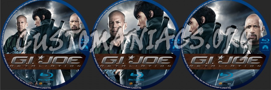 G.I. Joe Retaliation blu-ray label