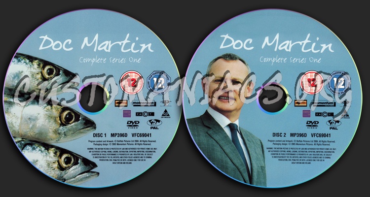 Doc Martin Series 1 dvd label