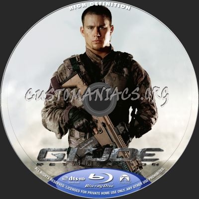 G.I. Joe Retaliation blu-ray label