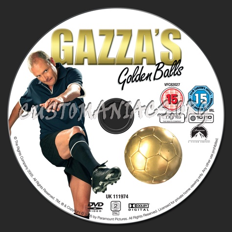 Gazza's Golden Balls dvd label