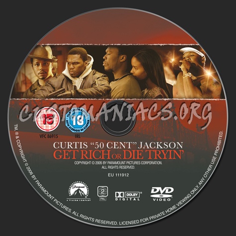 Get Rich or Die Tryin' dvd label