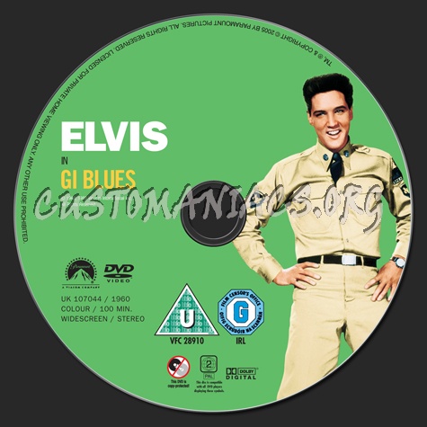 GI Blues dvd label