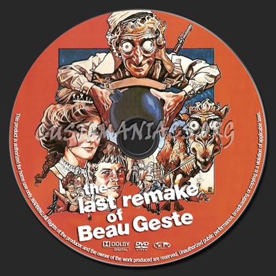 The Last Remake Of Beau Geste dvd label