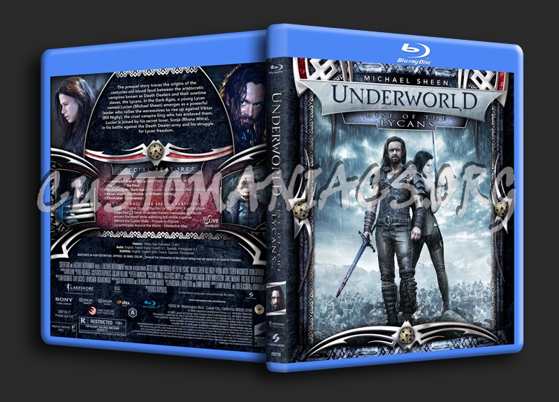 Underworld Rise Of The Lycans blu-ray cover