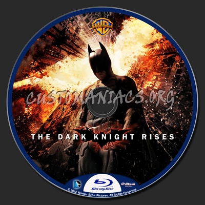 The Dark Knight Rises blu-ray label