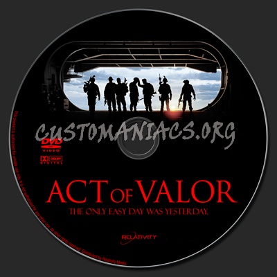 Act Of Valor dvd label