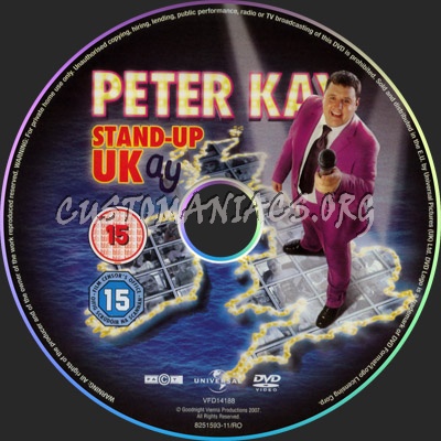 Peter Kay Stand Up UKay dvd label