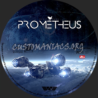 Prometheus dvd label