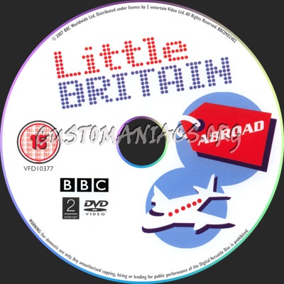 Little Britain Abroad dvd label