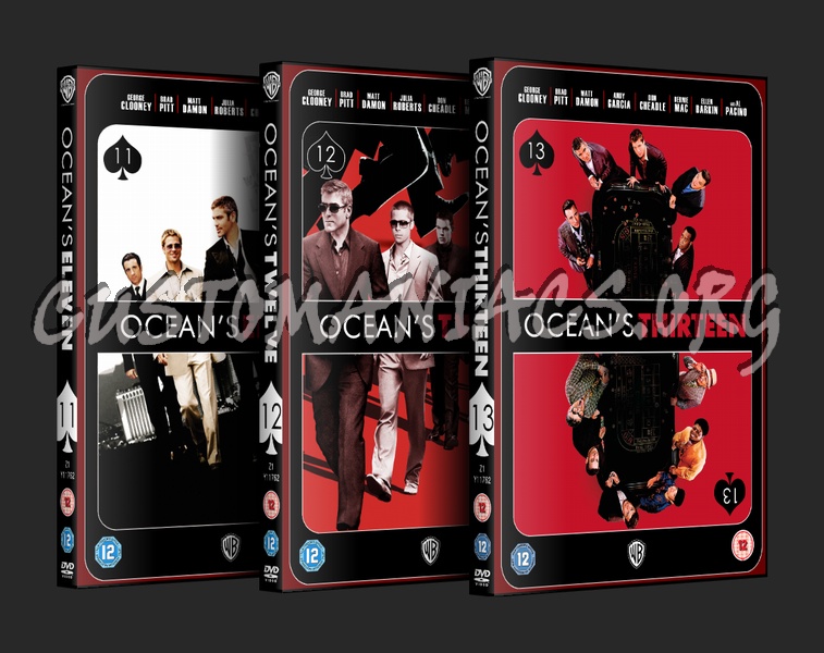 Ocean's 11, 12 & 13 Set dvd cover