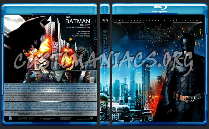 Batman Trilogy blu-ray cover