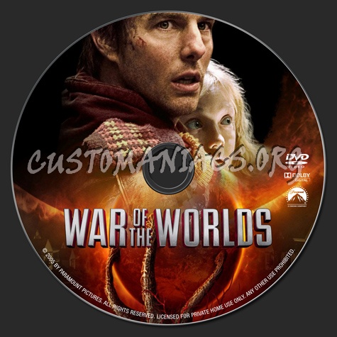War of the Worlds dvd label