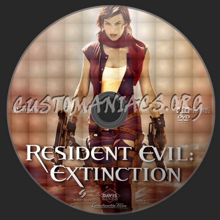 Resident Evil: Extinction dvd label