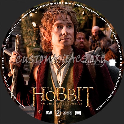 The Hobbit: An Unexpected Journey dvd label