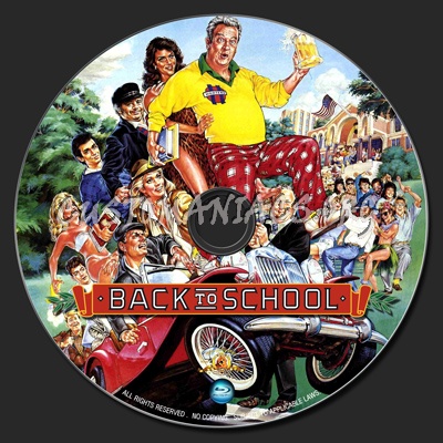 Back To School blu-ray label