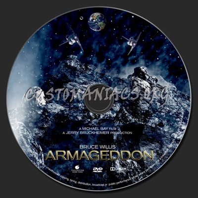 Armageddon dvd label