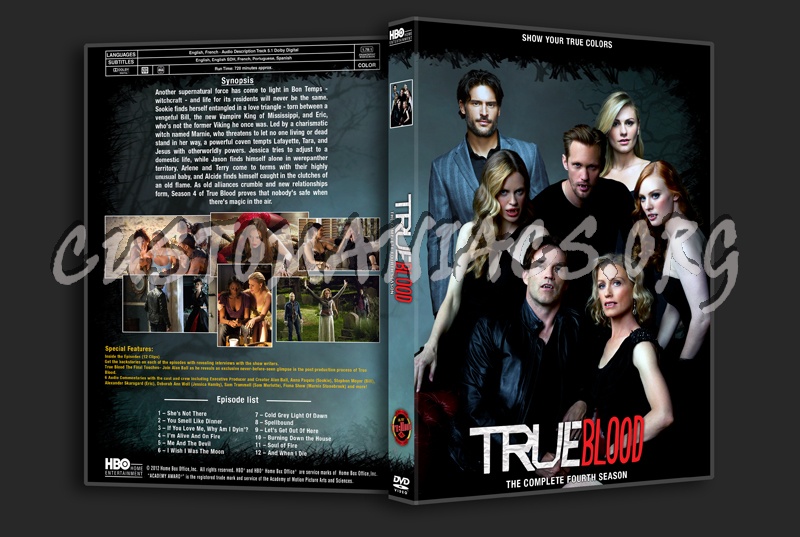 True Blood : The Complete Fourth Season dvd cover