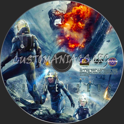 Prometheus dvd label