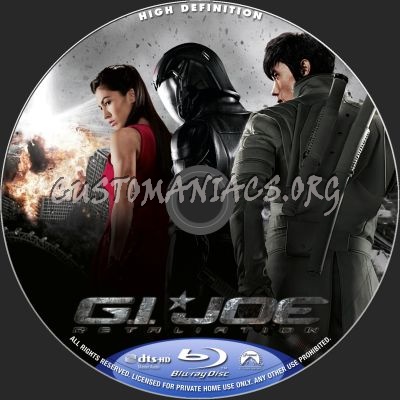 G.I. Joe Retaliation blu-ray label