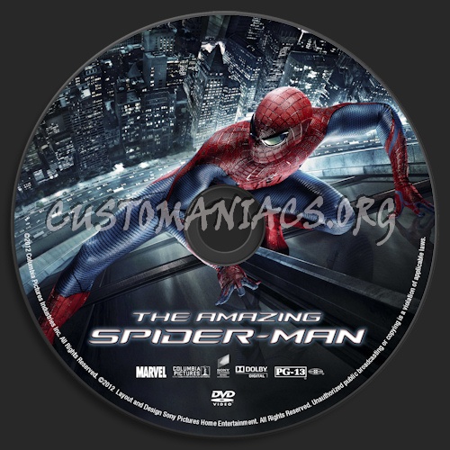 The Amazing Spider-Man dvd label