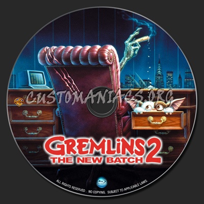 Gremlins 2 : The New Batch blu-ray label