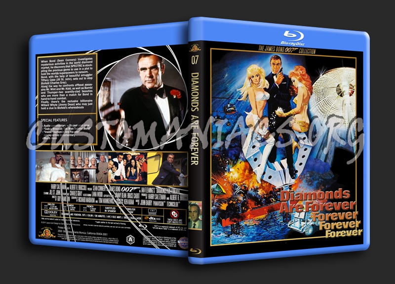 Diamonds Are Forever blu-ray cover