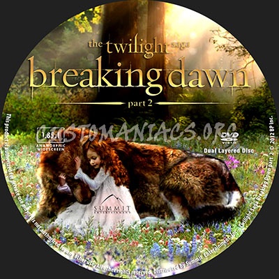 Twilight Saga: Breaking Dawn - Part 2 dvd label