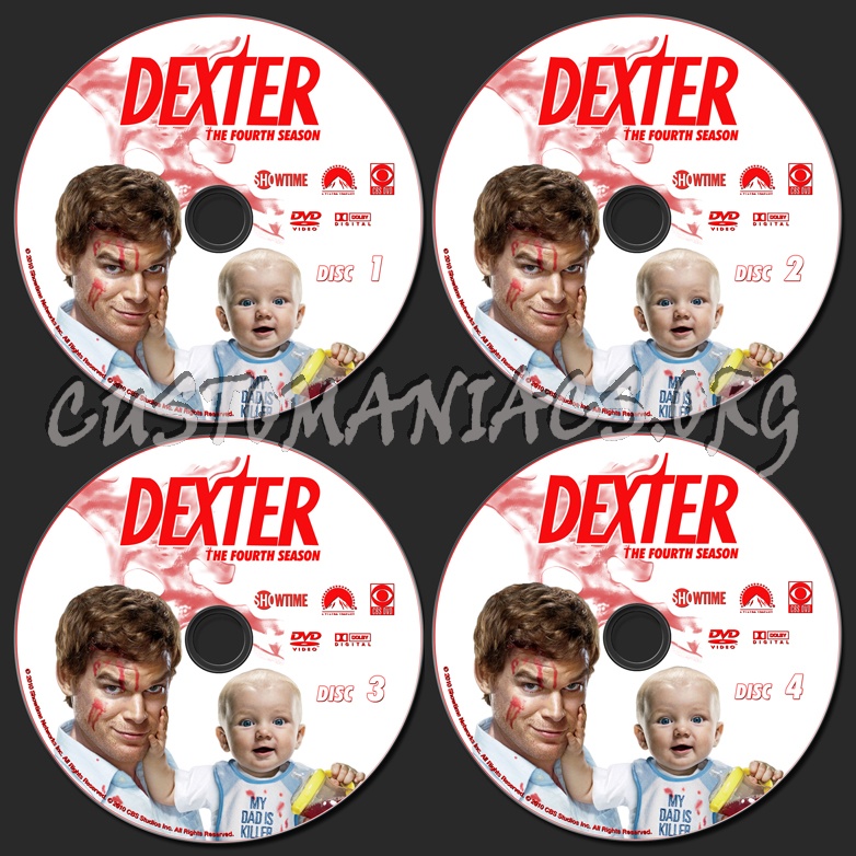 Dexter Season 4 dvd label