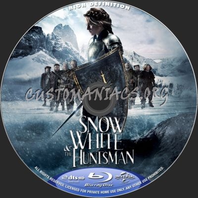 Snow White And The Huntsman blu-ray label