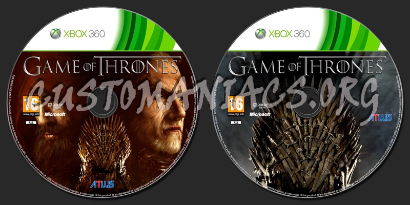 Game of Thrones dvd label