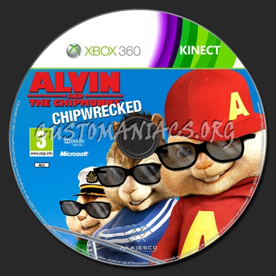 Alvin and the Chipmunks Chipwrecked dvd label