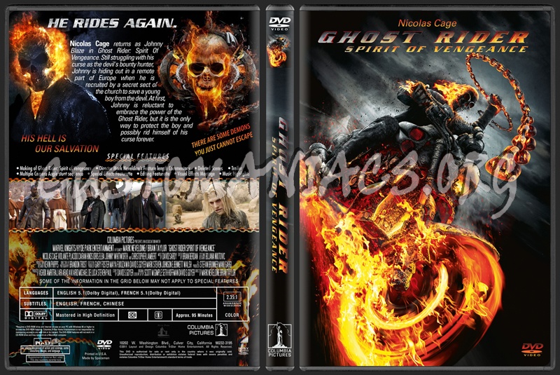 Ghost Rider Spirit of Vengeance dvd cover
