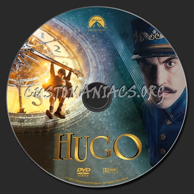Hugo dvd label