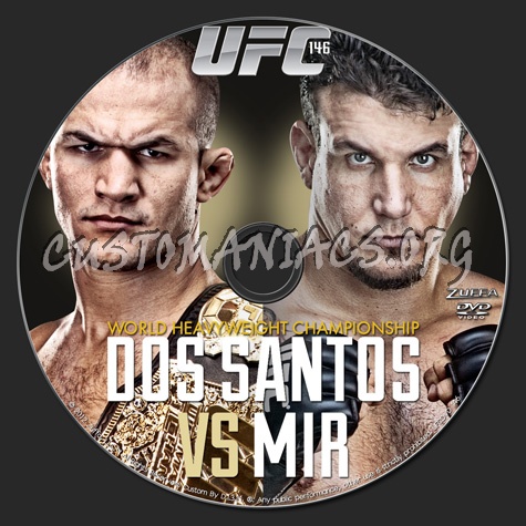 UFC 146 Dos Santos vs Mir dvd label