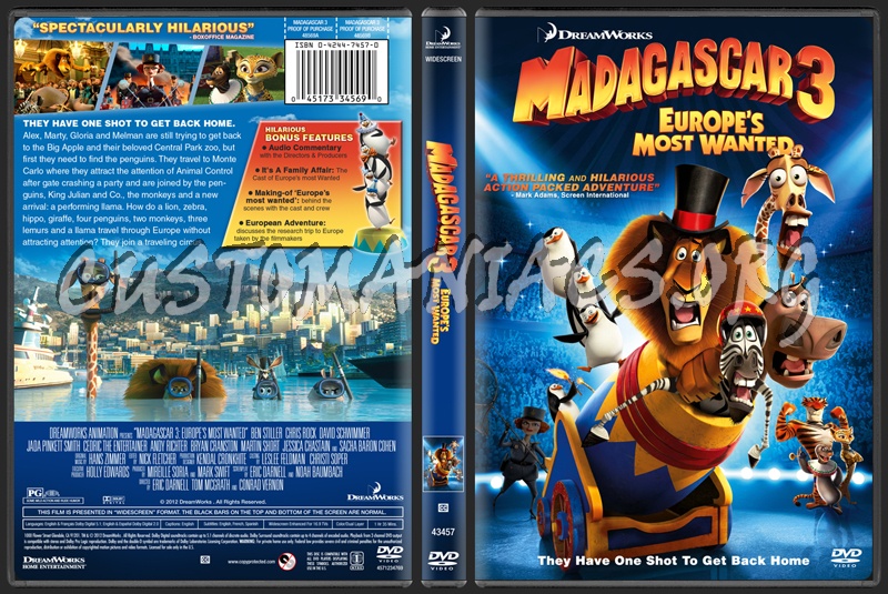 Madagascar 3: Europe's Most Wanted dvd cover