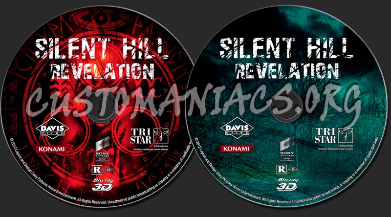 Silent Hill: Revelation 3D blu-ray label